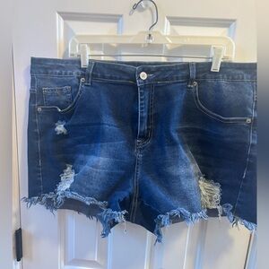 Denim shorts, size XXL